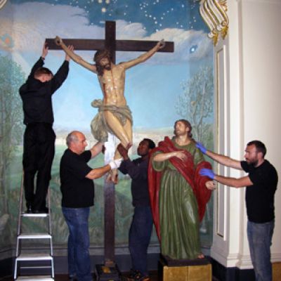 Crucifixion group at London Oratory